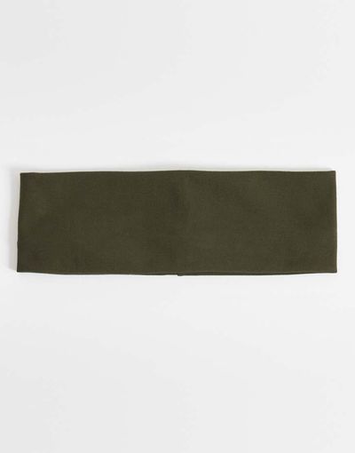 ASOS DESIGN ASOS DESIGN soft touch jersey headband in khaki green