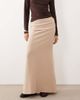 ASOS DESIGN ASOS DESIGN soft touch maxi skirt in light taupe - part of a set-No color - 2
