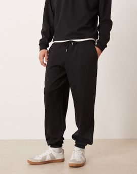 ASOS DESIGN ASOS DESIGN soft touch oversized sweatpants in black - part of a set