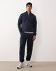 ASOS DESIGN ASOS DESIGN soft touch quarter zip sweatshirt in navy - part of a set - 2