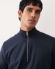 ASOS DESIGN ASOS DESIGN soft touch quarter zip sweatshirt in navy - part of a set - 3