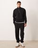 ASOS DESIGN ASOS DESIGN soft touch relaxed quarter zip sweatshirt in black - part of a set - 2