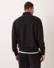 ASOS DESIGN ASOS DESIGN soft touch relaxed quarter zip sweatshirt in black - part of a set - 3