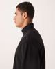 ASOS DESIGN ASOS DESIGN soft touch relaxed quarter zip sweatshirt in black - part of a set - 4