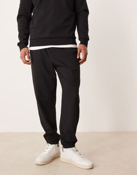 ASOS DESIGN ASOS DESIGN soft touch tapered sweatpants in black - part of a set