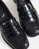 ASOS DESIGN ASOS DESIGN Speed mid heeled loafers in black croc - 3