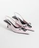 ASOS DESIGN ASOS DESIGN Spirit lace up kitten heels in pink - 2