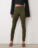 ASOS DESIGN ASOS DESIGN split hem detail leggings in khaki-Green - 2