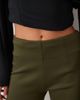 ASOS DESIGN ASOS DESIGN split hem detail leggings in khaki-Green - 3