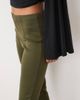 ASOS DESIGN ASOS DESIGN split hem detail leggings in khaki-Green - 4