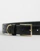ASOS DESIGN ASOS DESIGN square buckle hip and waist belt in green croc - 2