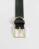 ASOS DESIGN ASOS DESIGN square buckle hip and waist belt in green croc - 3