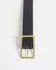 ASOS DESIGN ASOS DESIGN square buckle waist and hip belt in black - 2