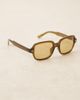 ASOS DESIGN ASOS DESIGN square frame light tint sunglasses in green with tonal lenses - 3