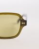 ASOS DESIGN ASOS DESIGN square light tint sunglasses in crystal khaki frame with green lens - 2