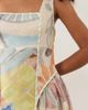 ASOS DESIGN ASOS DESIGN square neck midi dress with sculpted bust and contrast piping in print-Multi - 3