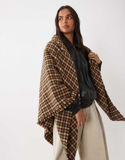 ASOS DESIGN ASOS DESIGN square scarf in check-MULTI
