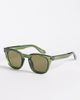 ASOS DESIGN ASOS DESIGN square sunglasses in crystal green with green lenses - 1