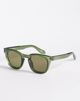 ASOS DESIGN ASOS DESIGN square sunglasses in crystal green with green lenses