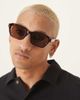 ASOS DESIGN ASOS DESIGN square sunglasses with brown lens and dark tortoiseshell frame - 1