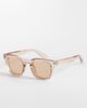 ASOS DESIGN ASOS DESIGN square sunglasses with brown lenses in crystal pink - 1