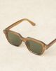 ASOS DESIGN ASOS DESIGN square sunglasses with green smoke lens and chunky green frame - 2