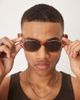 ASOS DESIGN ASOS DESIGN square sunglasses with solid brown lens and crystal brown frame - 1