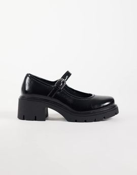 ASOS DESIGN ASOS DESIGN Stable mary jane mid shoes in black patent