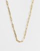 ASOS DESIGN ASOS DESIGN stainless steel paperchain charm necklace in gold - 1