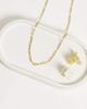 ASOS DESIGN ASOS DESIGN stainless steel paperchain charm necklace in gold - 2