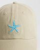 ASOS DESIGN ASOS DESIGN starfish motif cap in washed stone-Neutral - 2