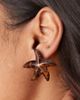 ASOS DESIGN ASOS DESIGN starfish stud earrings in tortoiseshell print-Brown - 1