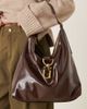 ASOS DESIGN ASOS DESIGN statement buckle slouch tote bag in chocolate-Brown - 2