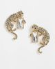 ASOS DESIGN ASOS DESIGN statement earrings with jaguar design in gold tone - 1