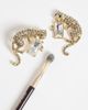 ASOS DESIGN ASOS DESIGN statement earrings with jaguar design in gold tone - 2