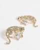ASOS DESIGN ASOS DESIGN statement earrings with jaguar design in gold tone - 3