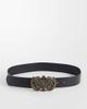 ASOS DESIGN ASOS DESIGN statement floral buckle belt in gold-Black - 1