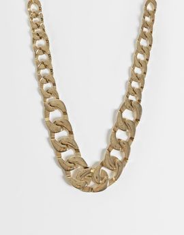 ASOS DESIGN ASOS DESIGN statement necklace with chunky chains in gold tone