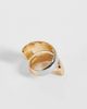 ASOS DESIGN ASOS DESIGN Statement ring in mixed metal with wrap around design-GOLD - 2