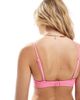 ASOS DESIGN ASOS DESIGN Stella seersucker underwire bikini top in pink - 3