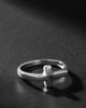 ASOS DESIGN ASOS DESIGN Sterling silver cross ring in silver - 1