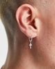 ASOS DESIGN ASOS DESIGN sterling silver hoop earrings with gothic crosses - 3