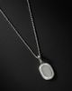 ASOS DESIGN ASOS DESIGN sterling silver oval pendant necklace in silver - 1