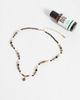 ASOS DESIGN ASOS DESIGN stone pendant mixed shape beaded necklace in brown-Multi - 2
