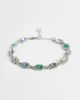 ASOS DESIGN ASOS DESIGN stone set chain bracelet in silver tone - 1