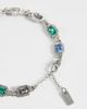 ASOS DESIGN ASOS DESIGN stone set chain bracelet in silver tone - 2
