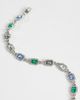 ASOS DESIGN ASOS DESIGN stone set chain bracelet in silver tone - 3