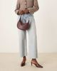 ASOS DESIGN ASOS DESIGN Storm chisel toe mid heel mule in burgundy croc-Red - 2