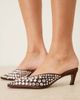 ASOS DESIGN ASOS DESIGN Storm embellished chisel toe mid heel mules in chocolate-Brown - 2