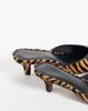 ASOS DESIGN ASOS DESIGN Stormy hair on real leather chisel toe heeled mules in tiger-MULTI - 2